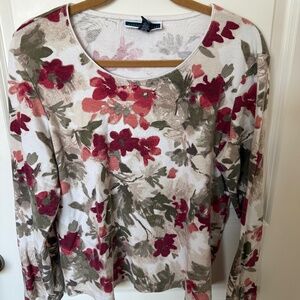 Kare Scott Floral Sweater Size L